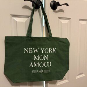 Sezane Sage Green Tote (Fall 2025)